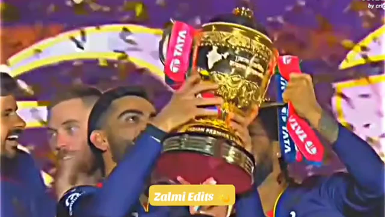 RCB won the TATA IPL Trophy 🏆🏆🏆2025