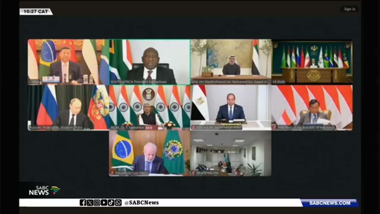 President Cyril Ramaphosa’s Powerful Statement at the Extraordinary BRICS Leaders Meeting 2025