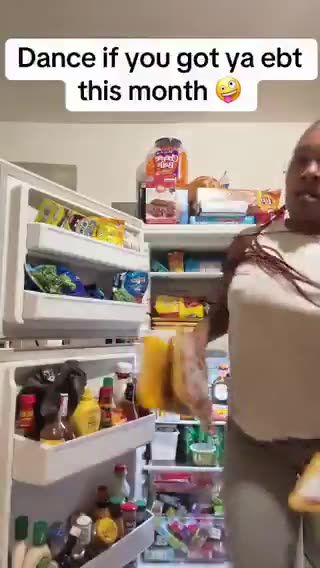 Woman got her November EBT benefits and danced while showing off a fully stocked fridge.