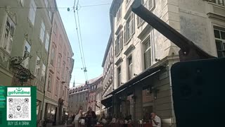 Jazz Nano Street Edition: Busking in Bath, England: 2025 Tour in UK