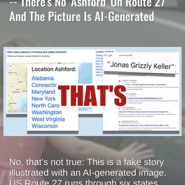 Fact Check: Girl In Princess Dress Helping An Injured Biker Is NOT Real -- No 'Ashford' On Route 27