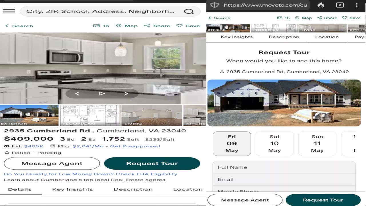 Homes for Sale in Cumberland Virginia