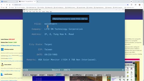 DOS Programs Running in Windows??? Yep!