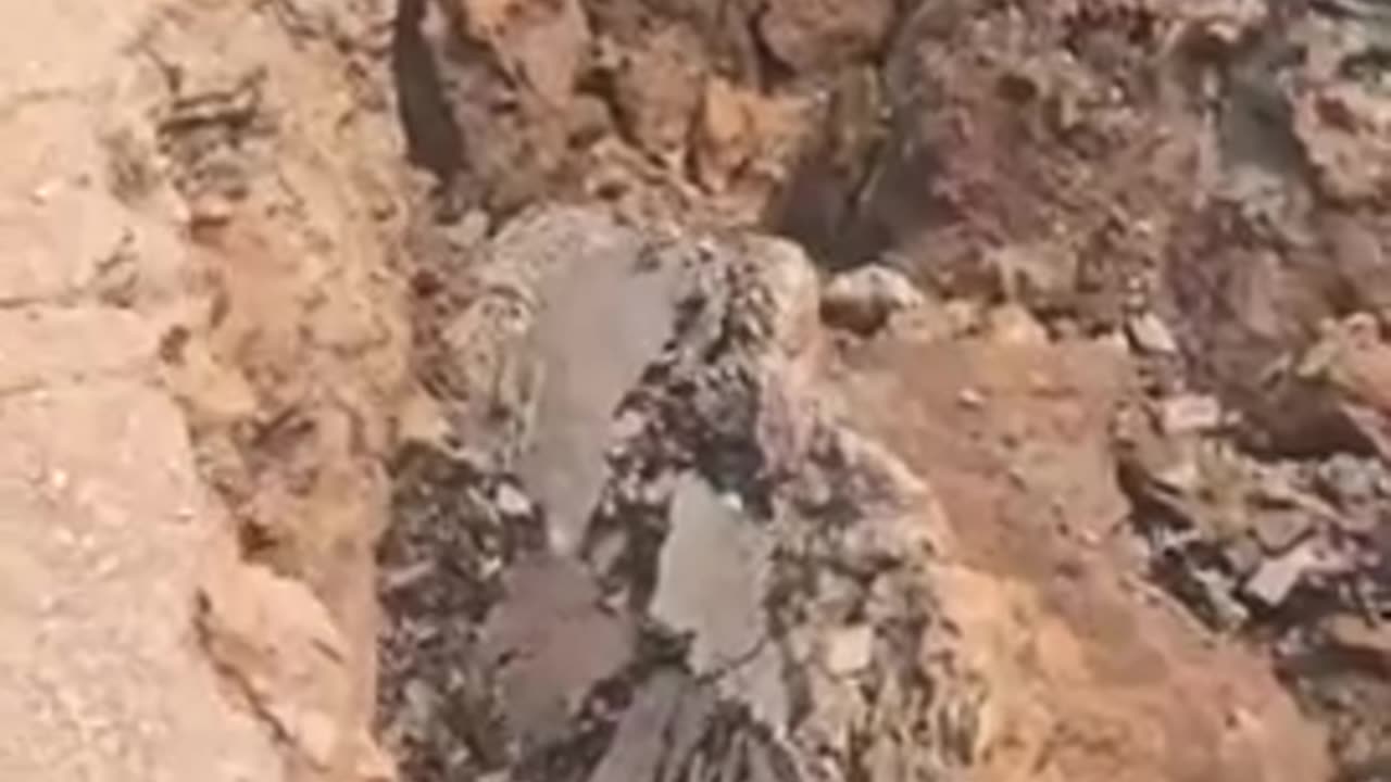 Massive surface rupture after a powerful 7.7-magnitude earthquake strikes Burma