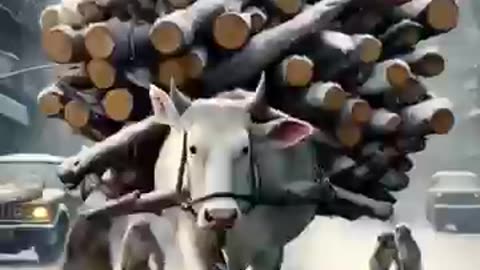 A story of a Cow And monkey