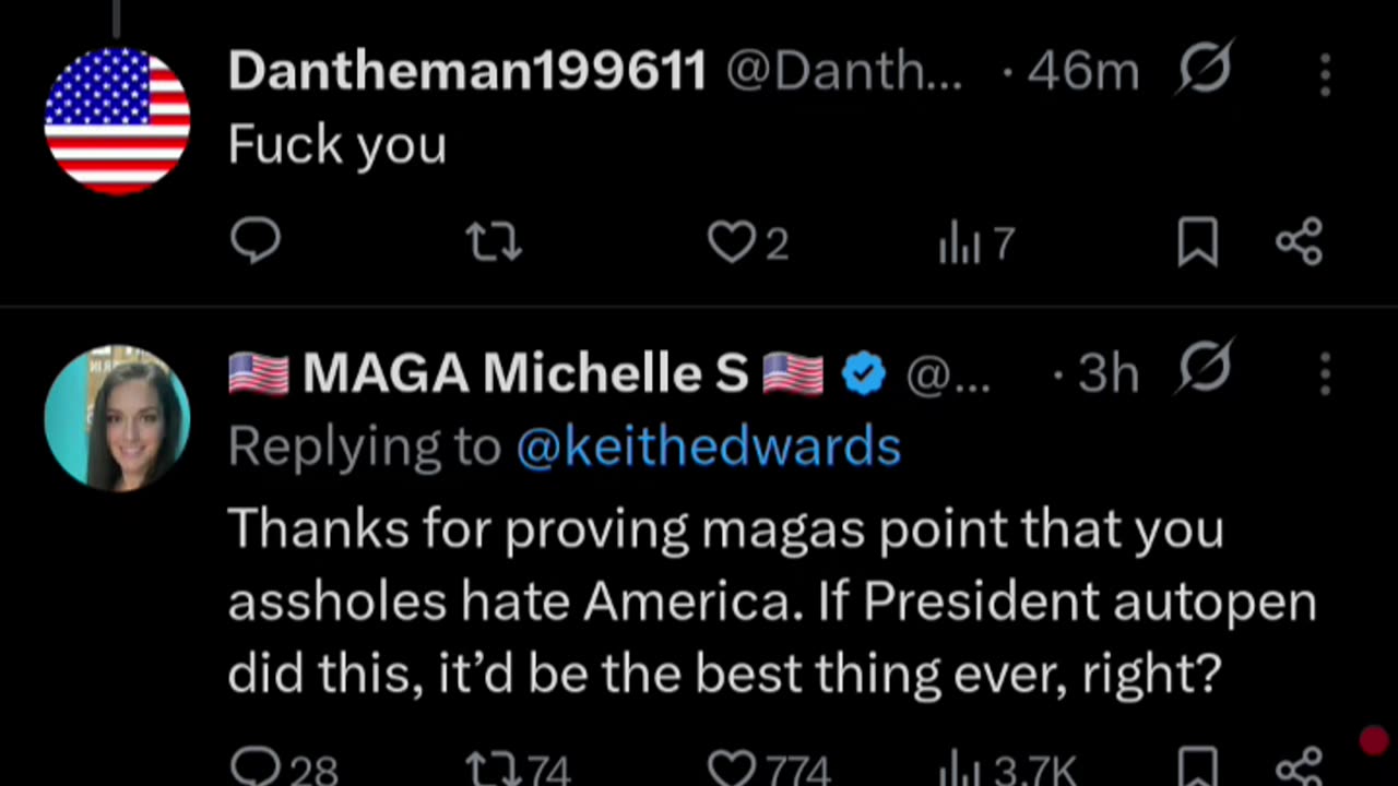 Leftist hates on Trumps huge American flag, gets roasted!
