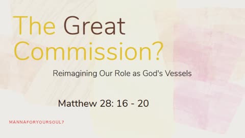 Jesus’ Final Command: Your Mission Starts Now