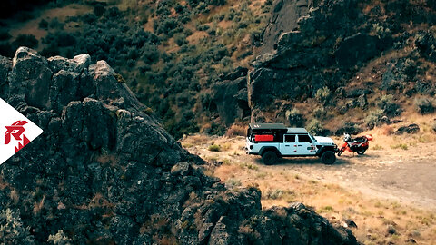 BLACK ROCK crawling through lava