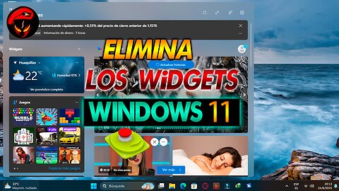 COMO ELIMINAR WIDGETS EN WINDOWS 11 PARA SIEMPRE TRUCO FACIL y RAPIDO ALIENDELTA-X