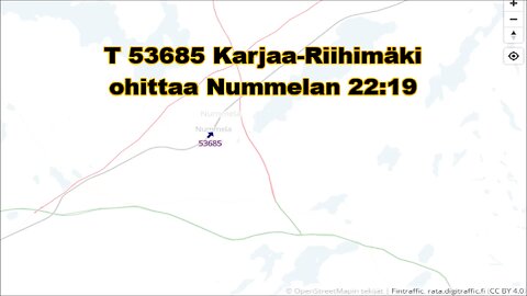 T 53685 ohittaa Nummelan
