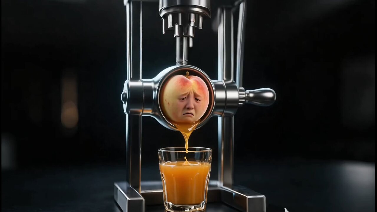 Squeezing juice from an unusual fruit