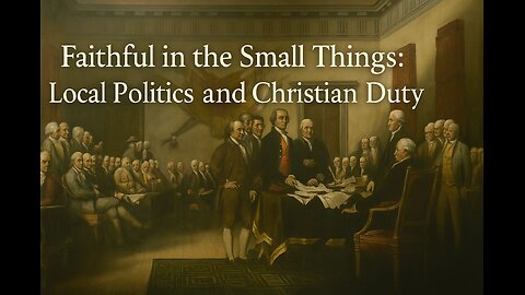 Faithful in the Small Things: Local Politics and Christian Duty