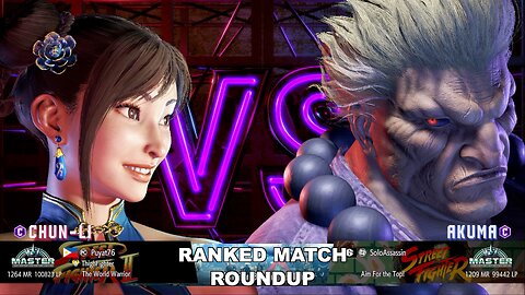 Kuya Kalbo SF6 Ranked Roundup. Chun Li Master Rank [Hori Fight Stick]