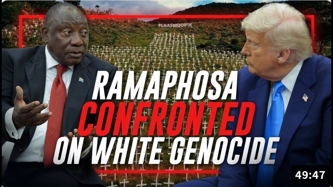 HISTORY IS HAPPENING NOW: Trump Goes Head-On Against Anti-White South African President Cyril Ramaphosa On White Farmers Being Killed, Having Their Land Stolen, & Fleeing The Country In Explosive White House Meeting!