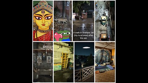 A walk in Shahpur Jat after the rain
