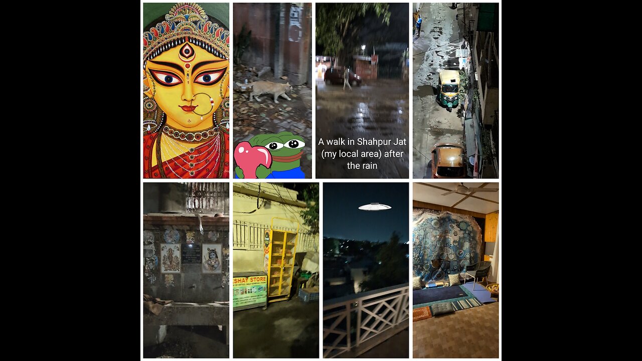 A walk in Shahpur Jat after the rain