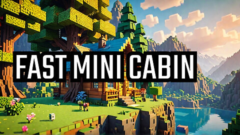Build Your DREAM Minecraft Mini Cabin FAST!