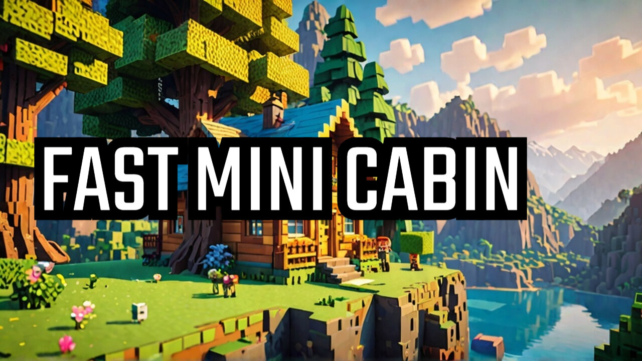 Build Your DREAM Minecraft Mini Cabin FAST!