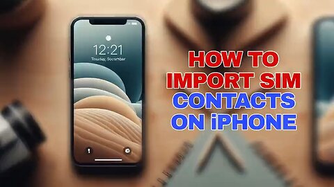 How To Import SIM Contacts On iPhone