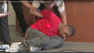 Suspect in road-rage stabbing of delivery driver in Boston faints in court when judge sets bail