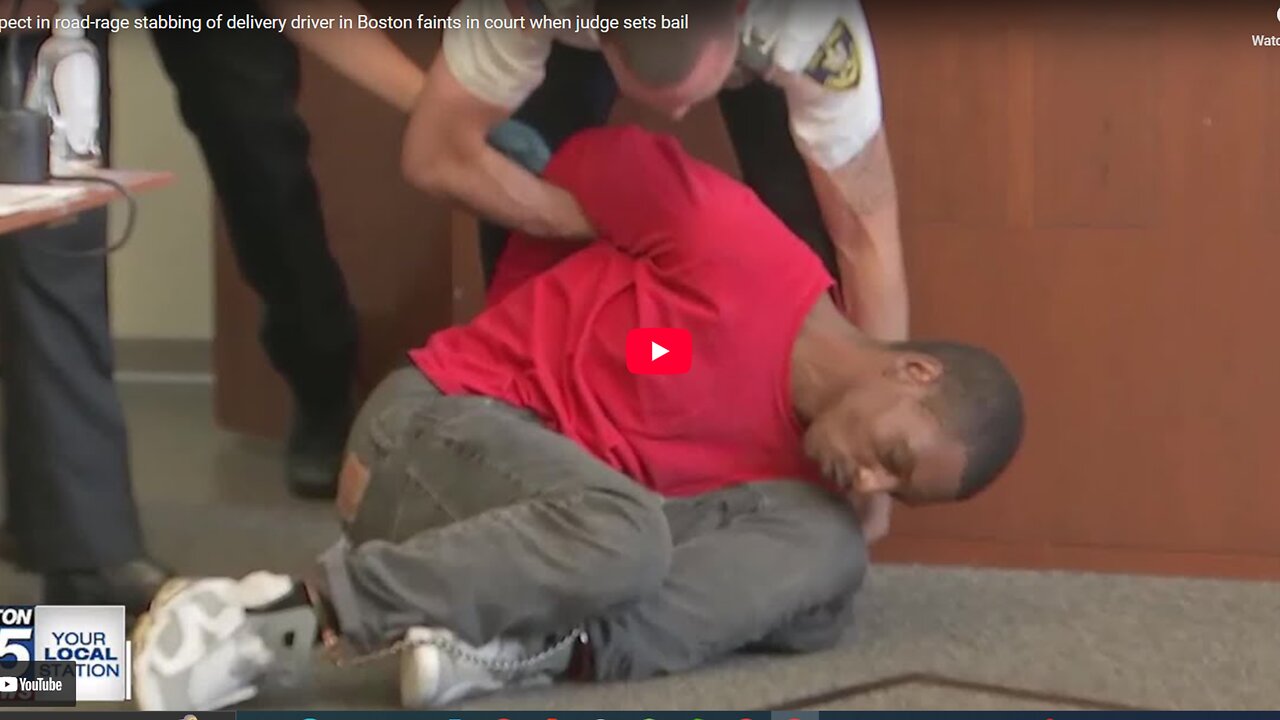Suspect in road-rage stabbing of delivery driver in Boston faints in court when judge sets bail