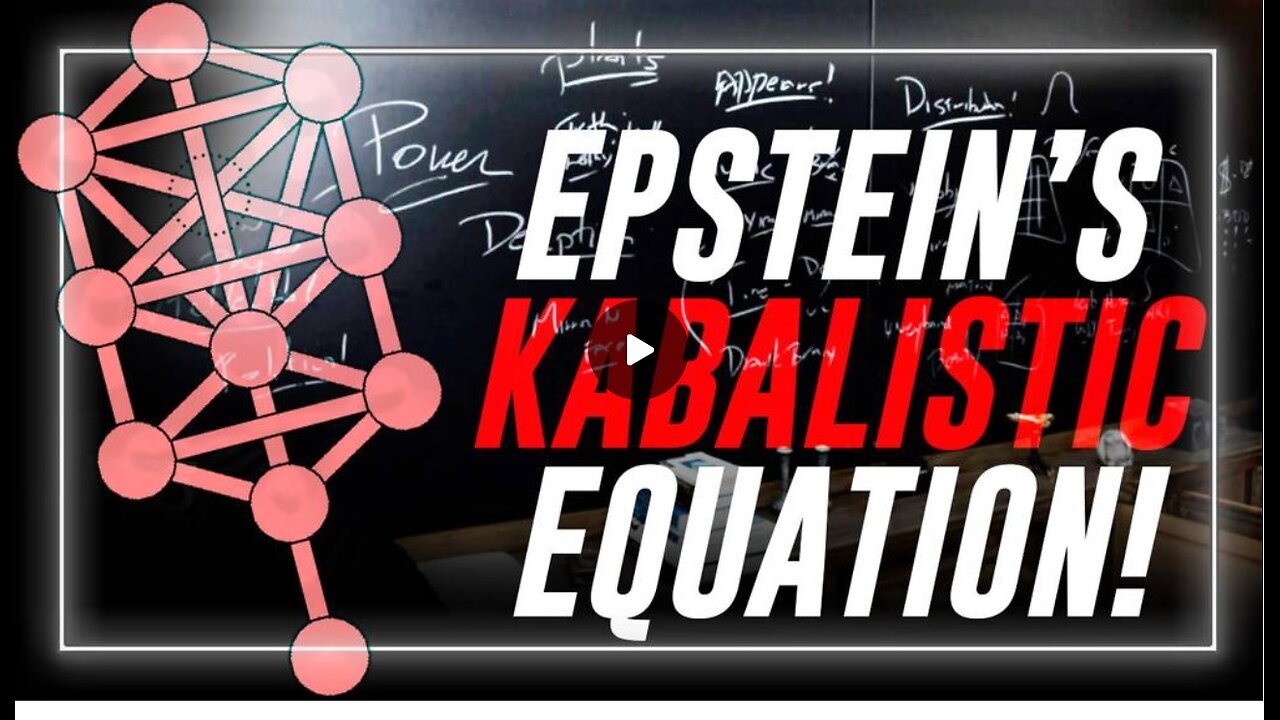 💣EXCLUSIVE EPSTEIN FILES BOMBSHELL: Full Cryptic/Kabalistic Equation On Epstein Island Chalkboard