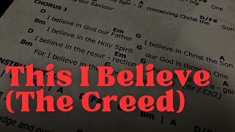 THIS I BELIEVE (THE CREED) / / Hillsong / / Acoustic Cover by Derek Charles Johnson