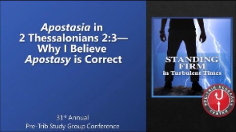 Apostasia in 2 Thessalonians 2:3