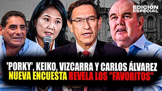 MAY 26 - Martín Vizcarra, Keiko Fujimori y Rafael López Aliaga lideran intención de voto