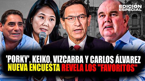 #EnVivo Martín Vizcarra, Keiko Fujimori y Rafael López Aliaga lideran intención de voto