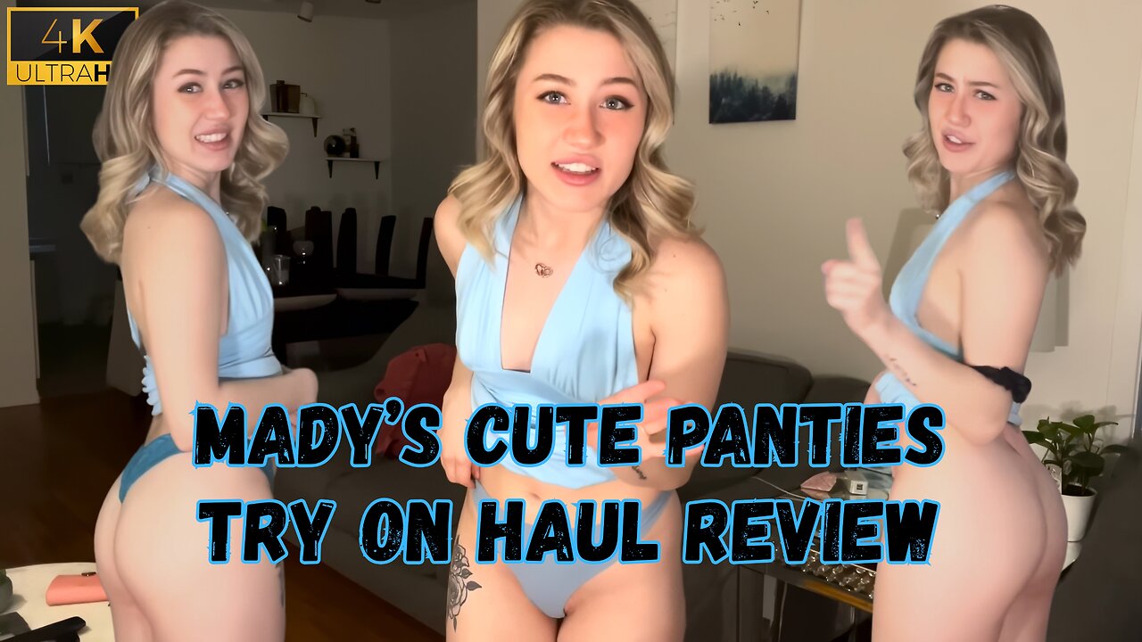 Apartment Girl | Madi Panty Try On Haul | I AM BACK 4K HD