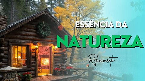 🌿 Cabana na Natureza | Sons de Rio, Pássaros e Fogo 🔥✨ Relaxamento e Espiritualidade