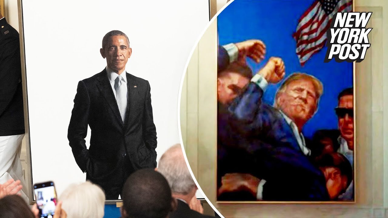 White House relocates Obama portrait to make way for Trump assassination attempt painting