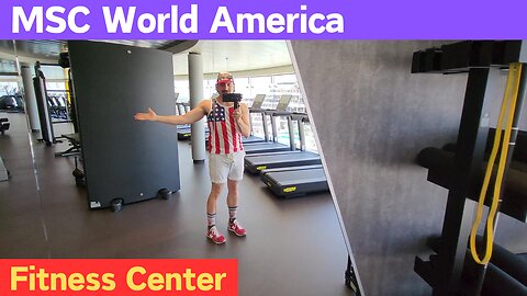 Exploring the No Excuses Gym on MSC World America! | Cruise Ship Fitness Tour