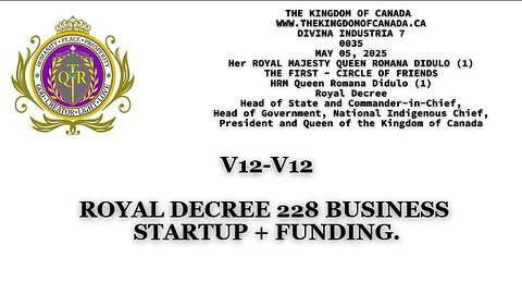ROYAL DECREE 228 BUSINESS STARTUP + FUNDING.