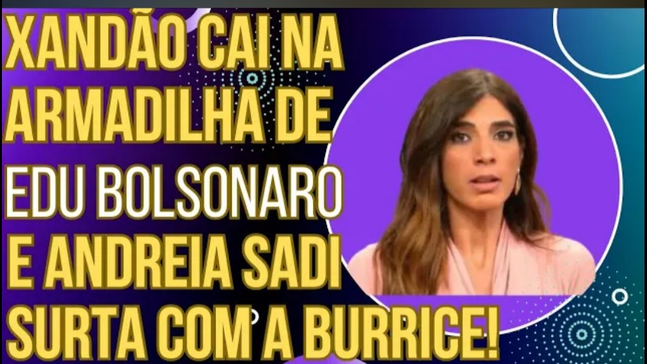 PODE RIR: Xandão cai na armadilha de Eduardo Bolsonaro e Andreia Sadi surta com a burrice!