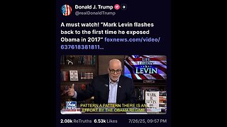 Mark Levin flashes back to the first time he exposed Obama in 2017