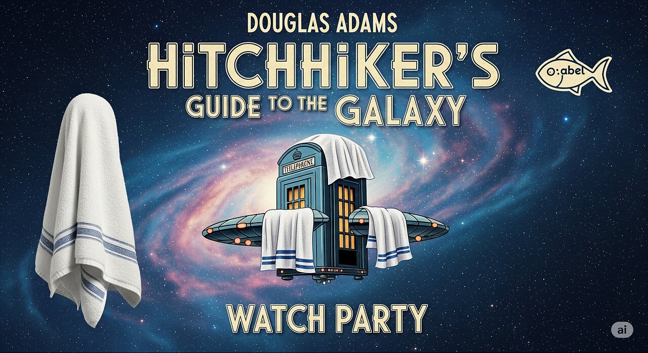 Tired Blogger Watch Party of The Hitchhiker's Guide to the Galaxy