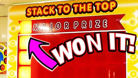 STACKER MAJOR PRIZE ARCADE GAME WIN!
