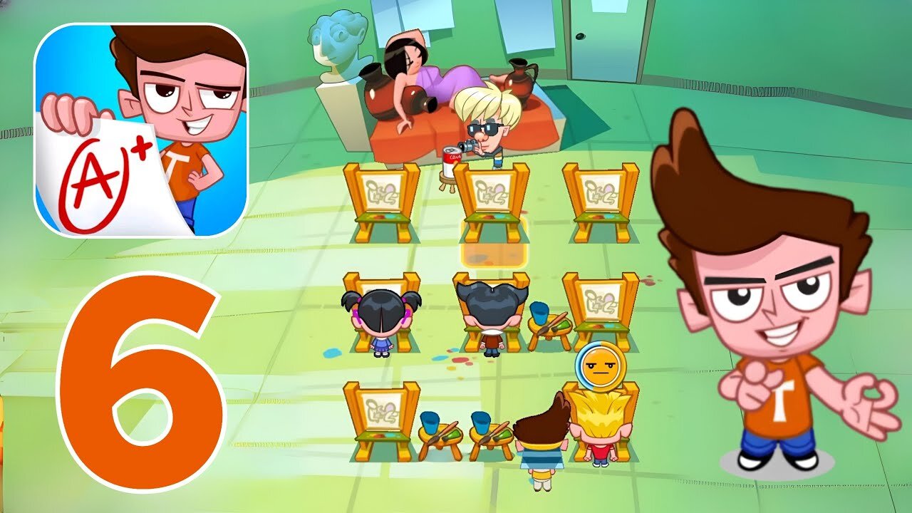 Cheating Tom 3 - Genius School - Gameplay Walkthrough Part 6 - Level 51-60 (iOS, Android)