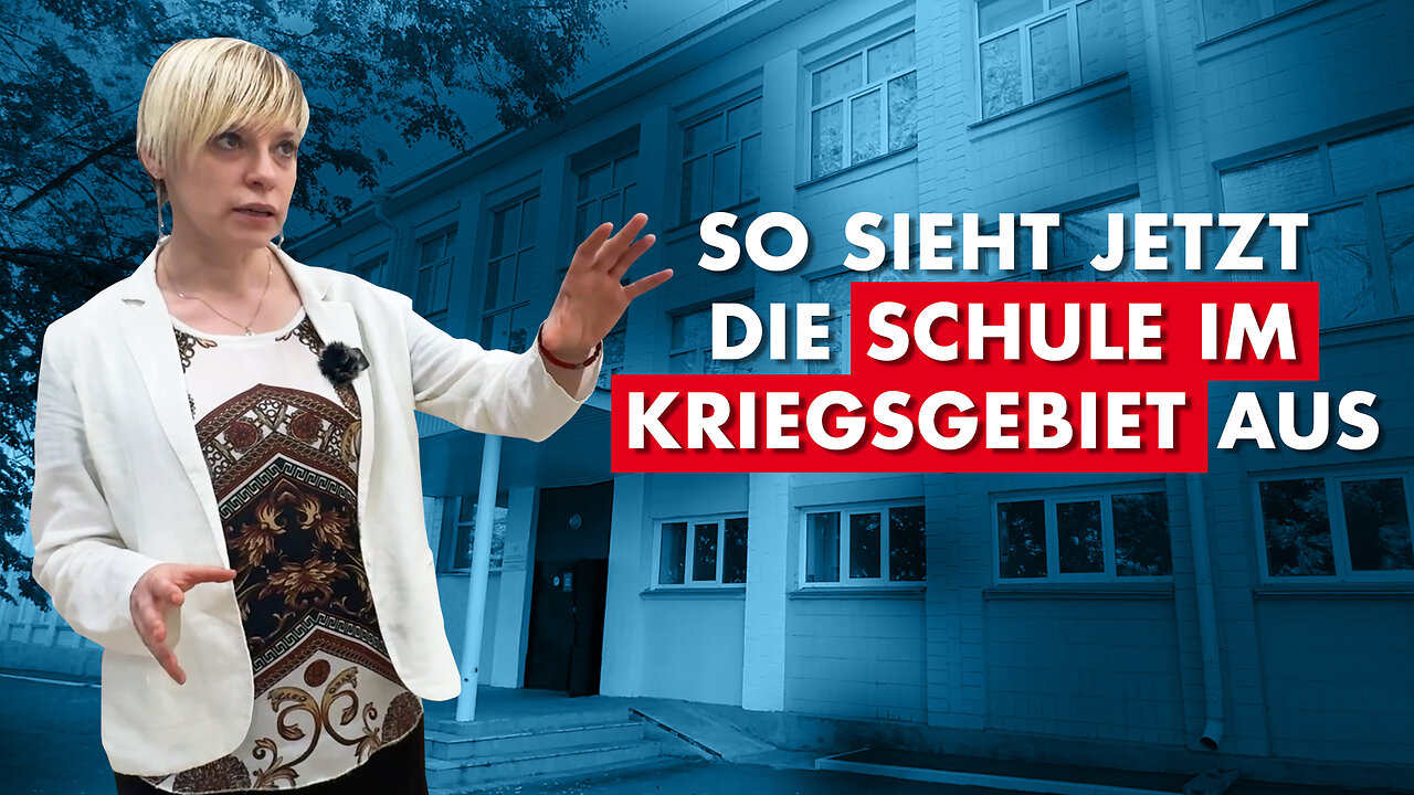 Was geschah mit einer zerstörten Schule in Wolnowacha?