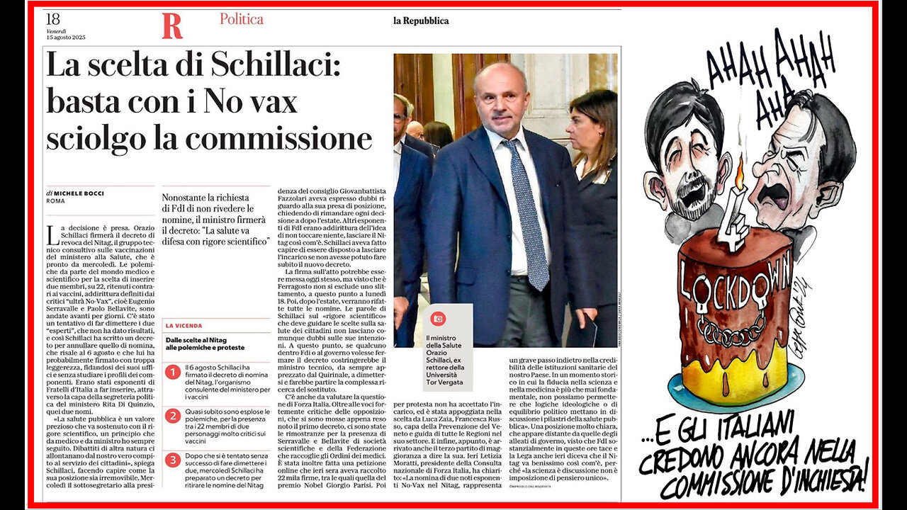 🤣​😂​🤣​...E GLI ITALIANI CREDONO ANCORA NELLA COMMISSIONE💉💀⚰️D'INCHIESTA🙈​🙉​🙊...