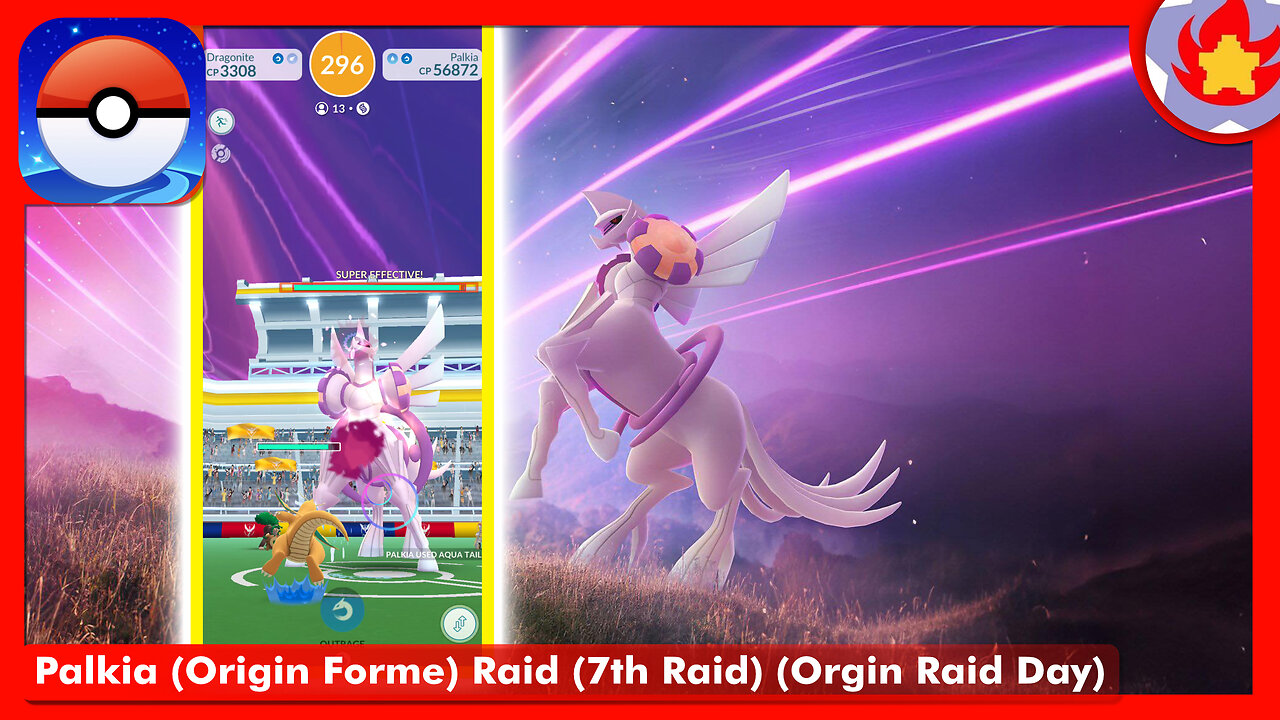 Palkia (Origin Forme) Raid (7th Raid) (Ultra Unlock: Origin Raid Day) | Pokemon GO
