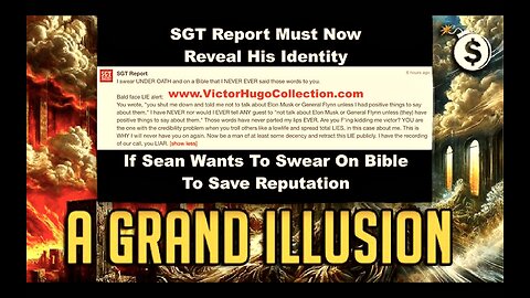 Dollar Vigilante Jeff Berwick Victor Hugo Expose SGT Report Hypocrisy General Mike Flynn Elon Musk