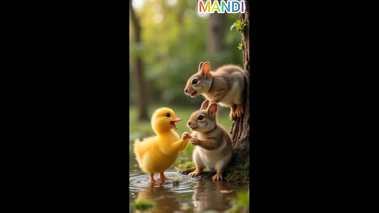 Ducks and squirrel scenes🥰♥️