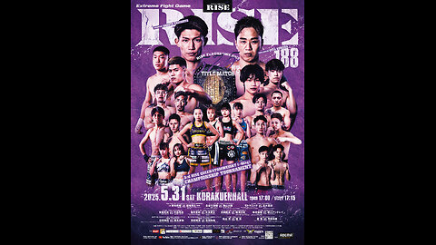 RISE 188 - May 31 2025 - Korakuen Hall, Tokyo