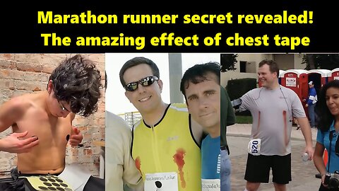 Finish a marathon without "chest tape"? Pro athletes never do this!