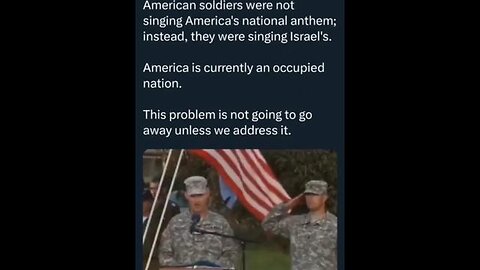 American soldiers dressed in uniform singing Israel's national anthem??