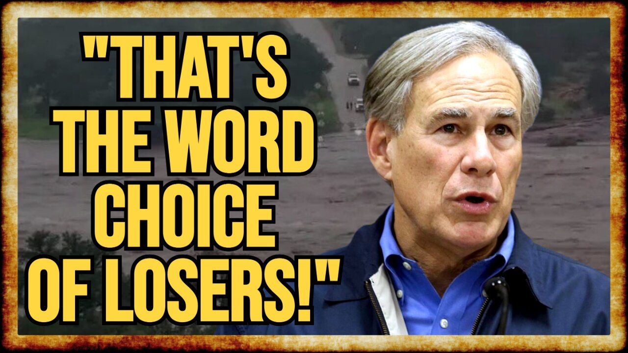 Texas Governor INSULTS Those Seeking ACCOUNTABILITY For Flood Disaster