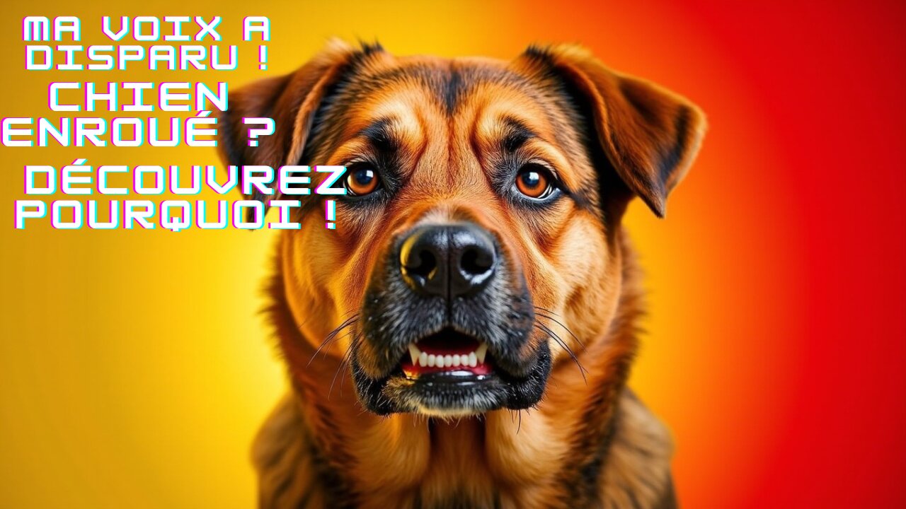 Chien enroué : principales causes.
